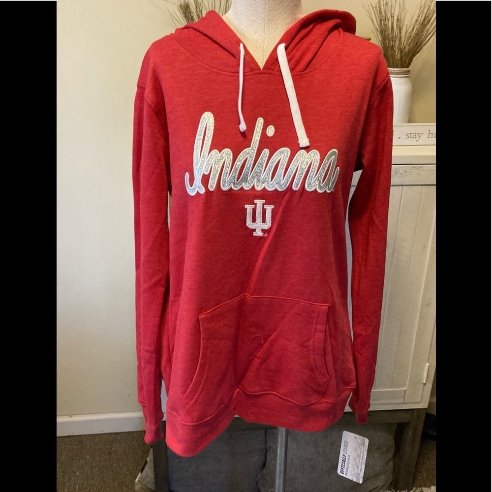 Indiana University Sweatshirt Hoodie Small NWT